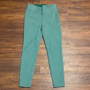 Ann Taylor Green Patterned Pants